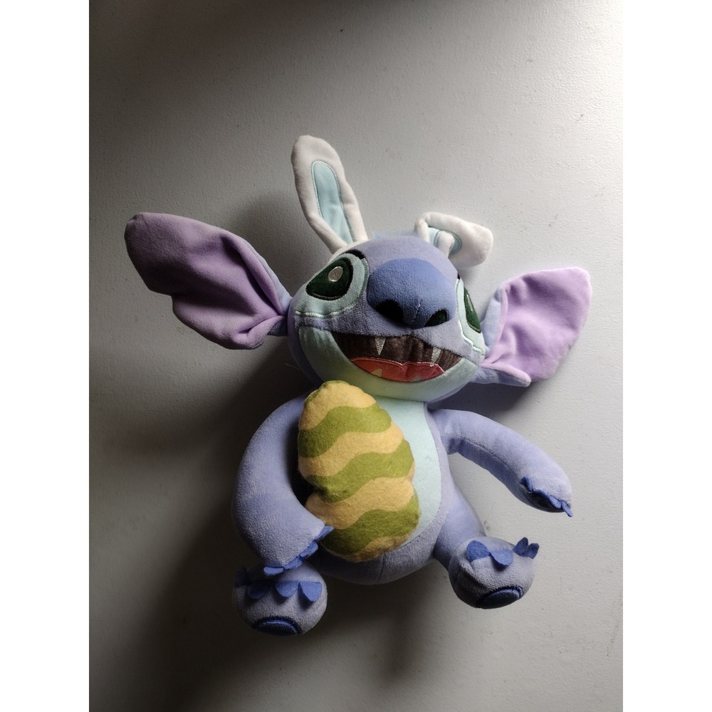 Disney Stitch Easter Bunny Plush Toy Green Egg Stuffed Animal